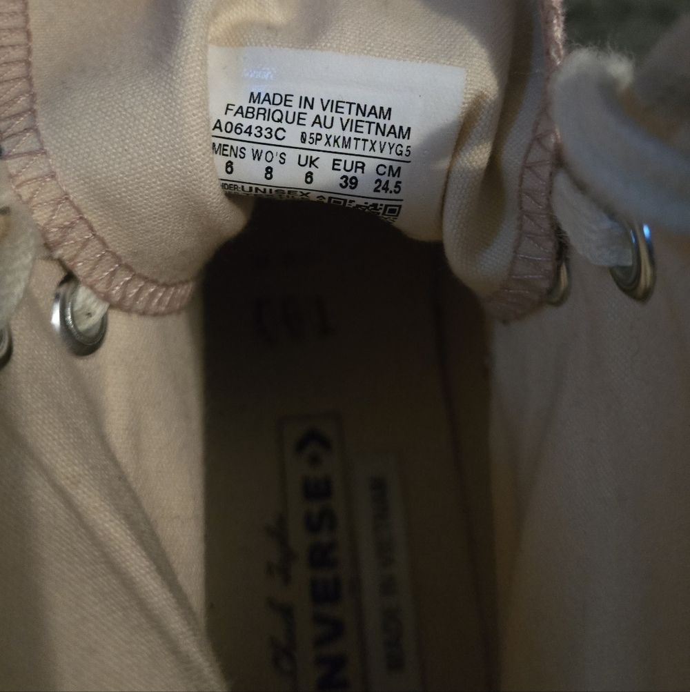 Converse Pink High-Top Heeled Sneakers - Picture 6 of 6